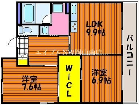 北長瀬駅 徒歩22分 1階の物件間取画像